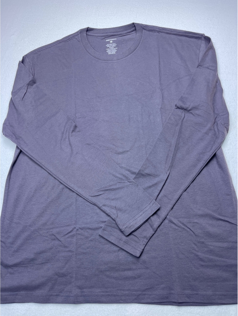 True Classic Classic Long Sleeve Tee XL Purple